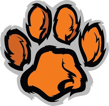 Tiger Clemson University Paw , Tiger Paw Stencil transparent background PNG clipart