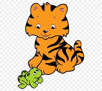 Tiger Clip art Whiskers Cat Animal - chipboard watercolor 