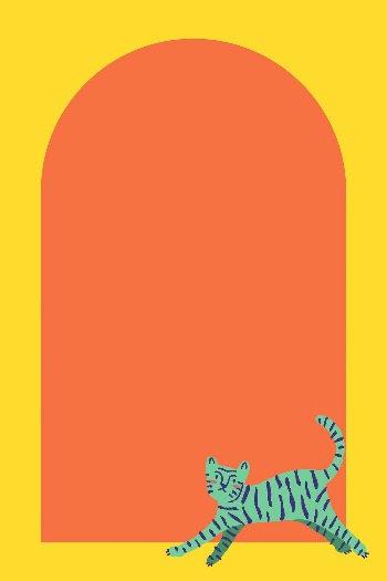 Tiger doodle frame background, orange | Free Vector - rawpixel