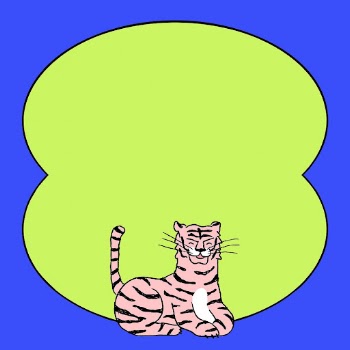 Tiger doodle frame background, retro | Free Photo - rawpixel