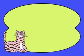 Tiger doodle frame background, retro | Free PSD - rawpixel