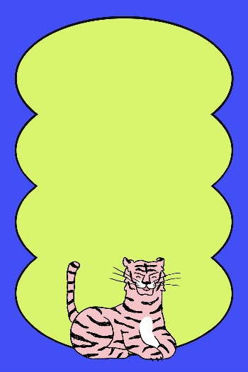 Tiger doodle frame background, retro | Free Vector - rawpixel