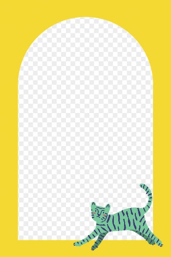 Tiger doodle png frame, transparent | Free PNG - rawpixel