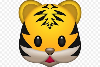 Tiger Emojipedia iPhone Sticker - lion face 