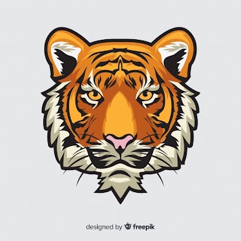 Tiger head background