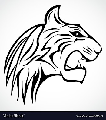  					Tiger Head Tattoo Design vector&nbsp;image														