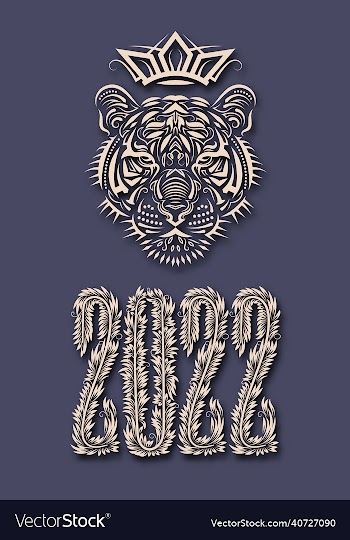 tiger is chinese symbol of new year 2022