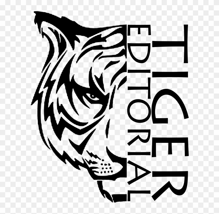 Tiger Logo Black By Nick95james On Deviantart Rh Nick95james - Tiger Head Tribal Tattoo
