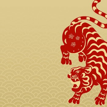 Tiger new year background, Chinese | Free PSD - rawpixel