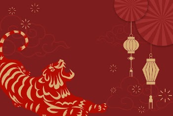 Tiger new year background, Chinese | Free PSD - rawpixel