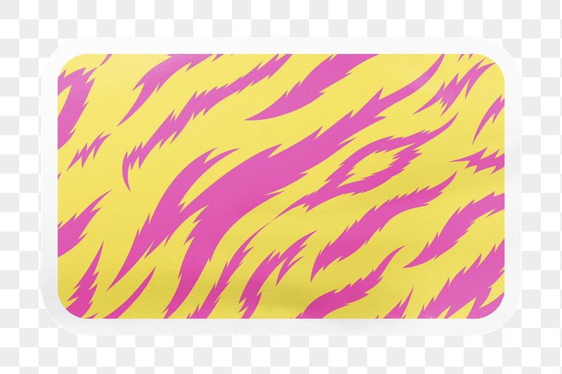 Tiger stripes pattern png rectangle | Free PNG - rawpixel