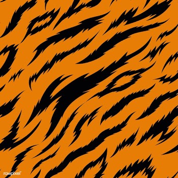 Tiger stripes seamless vector pattern | Free stock vector - 516178