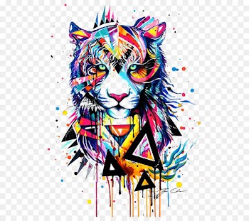 Tiger Watercolor painting Drawing Illustration - tiger 