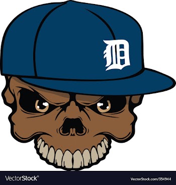Tigers skull vector image