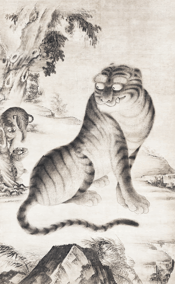 Tigress with Two Cubs (17th | Free Photo Illustration - rawpixel