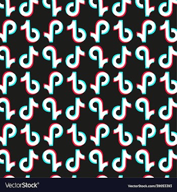 tiktok logo pattern background free
