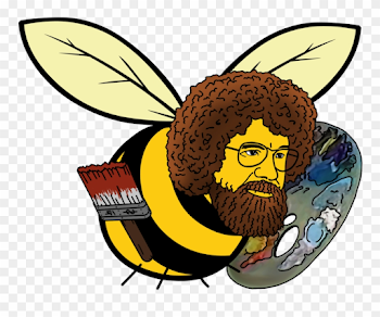 Til There Is A Bob Ross Bee - Bob Ross Bee Clipart (#1618147 ...