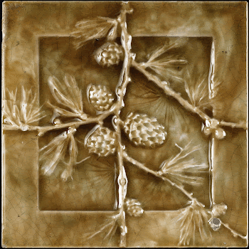 tile molded with branch with pine | Free Photo - rawpixel