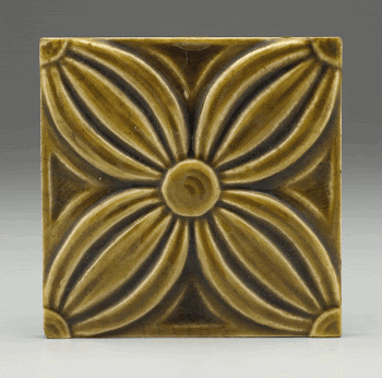 Tile with Floral Design (1881&ndash;1883) | Free Photo - rawpixel