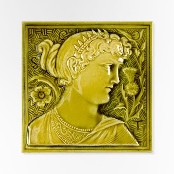 Tile with profile of a woman | Free Photo - rawpixel
