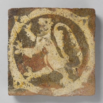 Tile with rampant lion | Free Photo - rawpixel