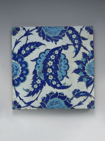 Tile with 'Saz' Leaf Design | Free Photo - rawpixel