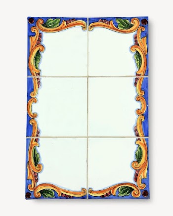 Tiled frame isolated image on white | Free Photo - rawpixel