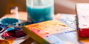 Tilt Shift Photo of Coloring Materia;s