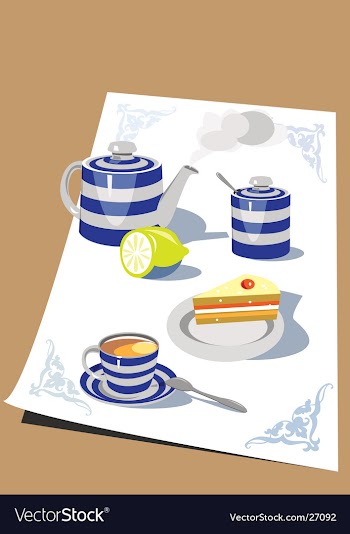 Time for tea vector image