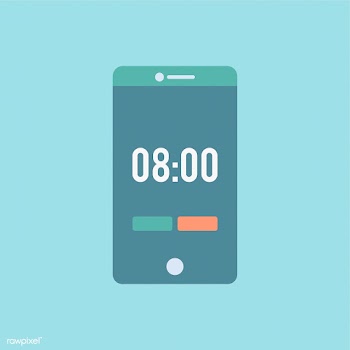 Time graphic on the mobile phone | Free stock vector - 251168