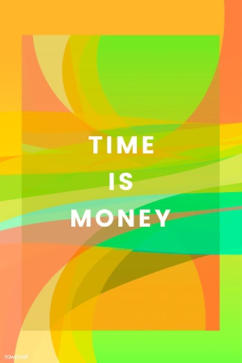 Time is money colorful graphic design | Free stock vector - 454293