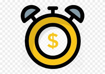 Time Is Money Icon - Time Management