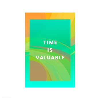 Time is valuable colorful graphic design | Free stock vector - 454297