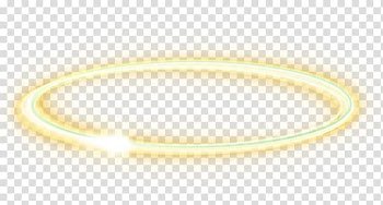 Time lapse of white light, Bangle Material Yellow Circle, Yellow light effect element transparent background PNG clipart
