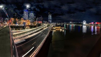 time lapse photo of cars on bridge