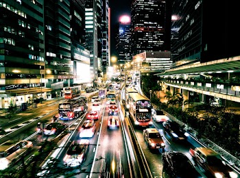 Time Lapse Photography of Busy Street at the City