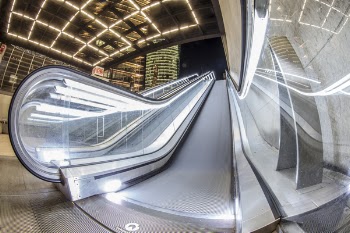 Time Lapse Photography of Escalator