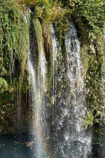 Time-lapse Photography of Flowing Plunge Waterfalls