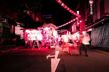 time lapse photography of people walking on street