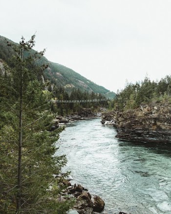 time lapse photography of river