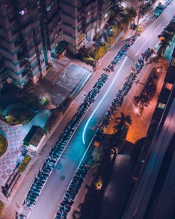 time lapse photography of road