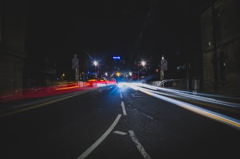 Time-lapse Photography of Roadway During Evening