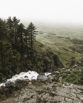 Time Lapse Photography of Small Body of Water Flowing Down The Hills
