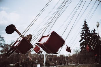 Time-lapse Photography of Spinning Merry Go Round