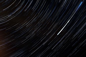 time lapse photography of stars