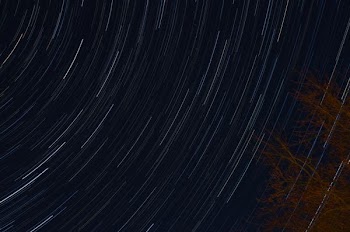 time-lapse photography of stars