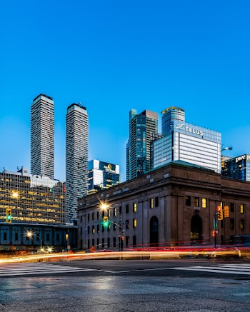 Time-lapse Photography of Vehicle Passing Buildings