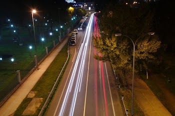 time lapse photography of vehicles