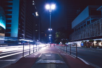 Time Lapse Photography of Vehicles during Night