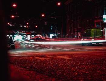 Time-Lapse Photography of Vehicles on Road